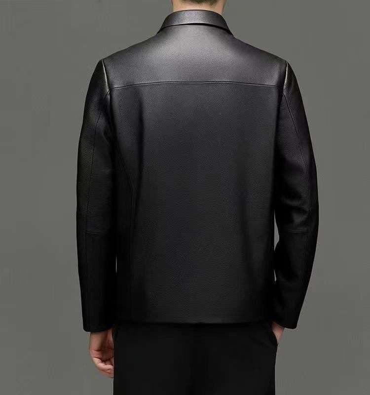 本革高級レザージャケット襟付きビジネス対応 テーラードジャケット