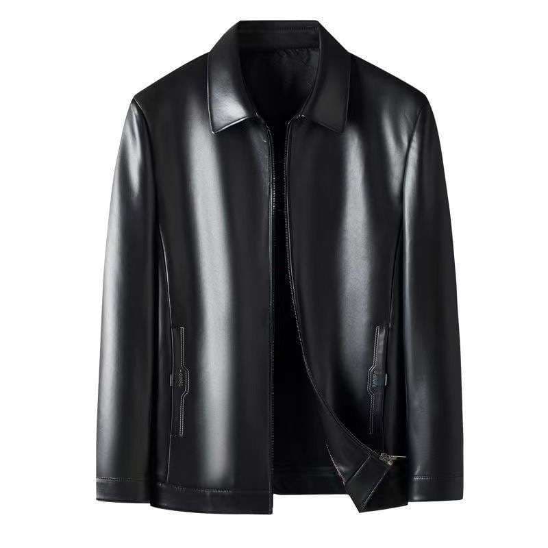 本革高級レザージャケット襟付きビジネス対応 テーラードジャケット