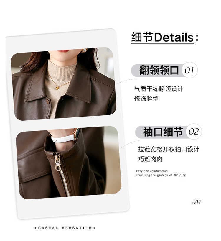 【女性向け】レザージャケット専門店 上質なめらか本革カジュアルブルゾン