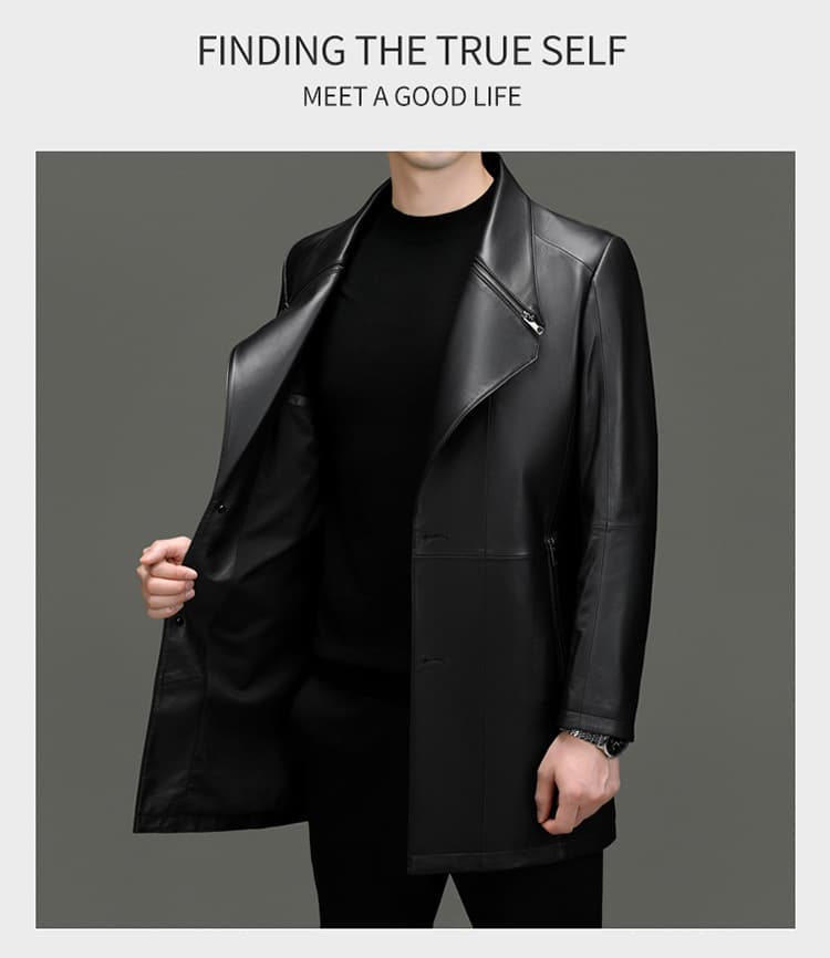 レザージャケット専門店 高級牛革シングルコート