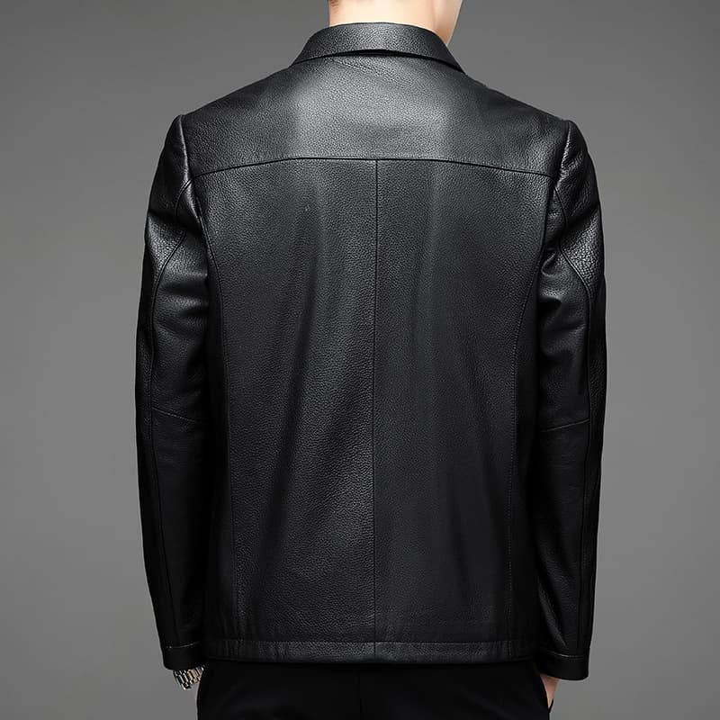 レザージャケット専門店 上品な仕立ての紳士的レザースタンドジャケット