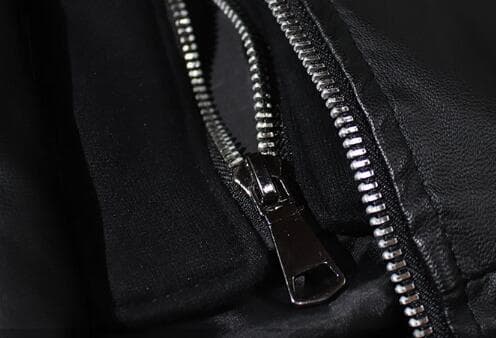 レザージャケット メンズフード付き合成皮革ジャケット ブルゾン