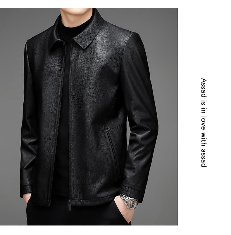 レザージャケット専門店 上品な仕立ての紳士的レザースタンドジャケット