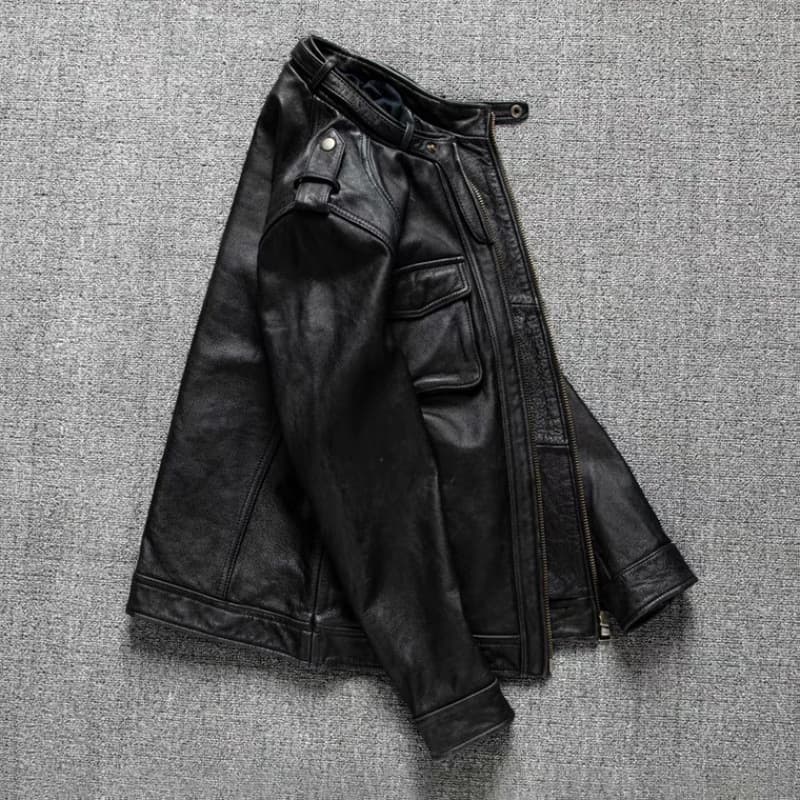 レザージャケット専門店 職人魂 ミリタリーレザーブルゾン