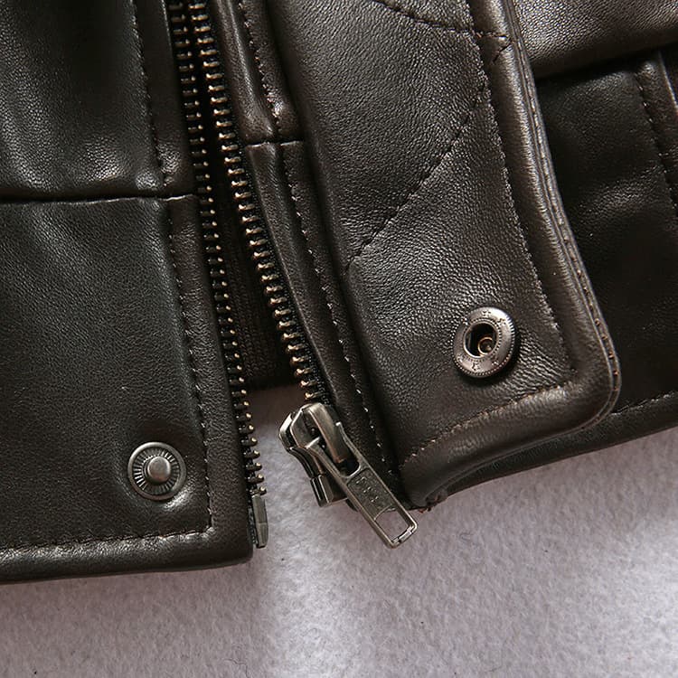 レザージャケット専門店 ムートンファー付き 職人仕立てブルゾン