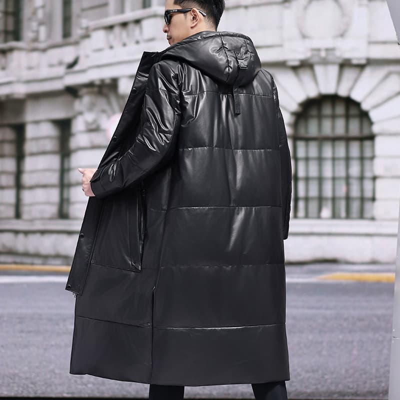 レザージャケット専門店 高級本革ロングダウンコート