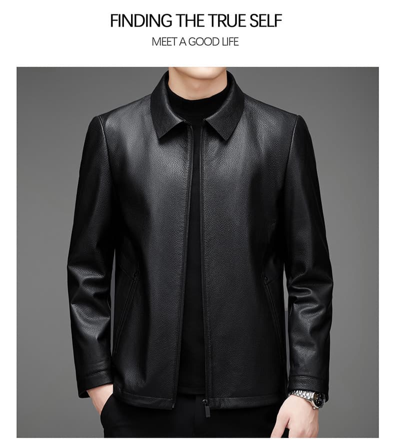 レザージャケット専門店 上品な仕立ての紳士的レザースタンドジャケット