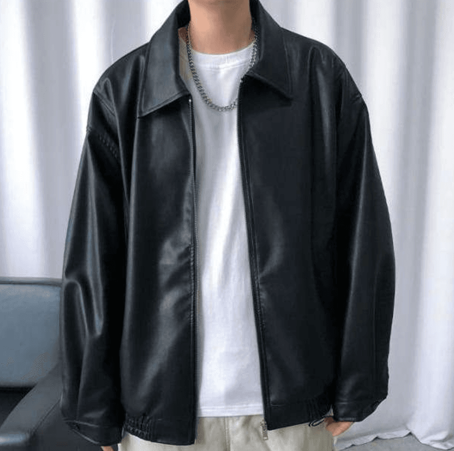 レザージャケット専門店 シンプル柔らか上質ブルゾン