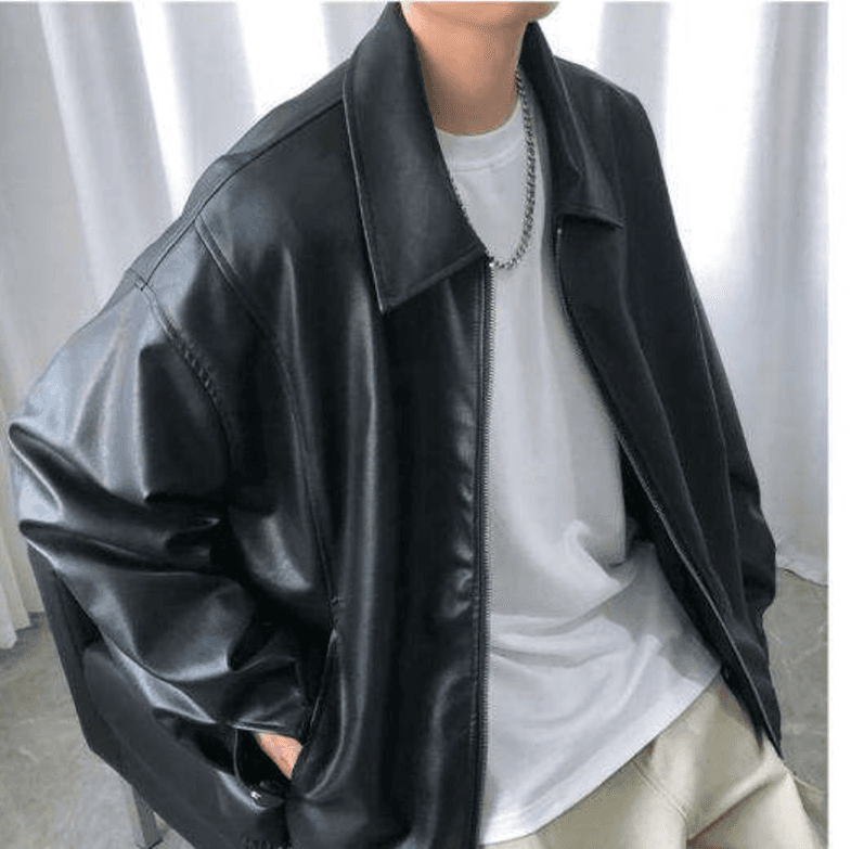 レザージャケット専門店 シンプル柔らか上質ブルゾン