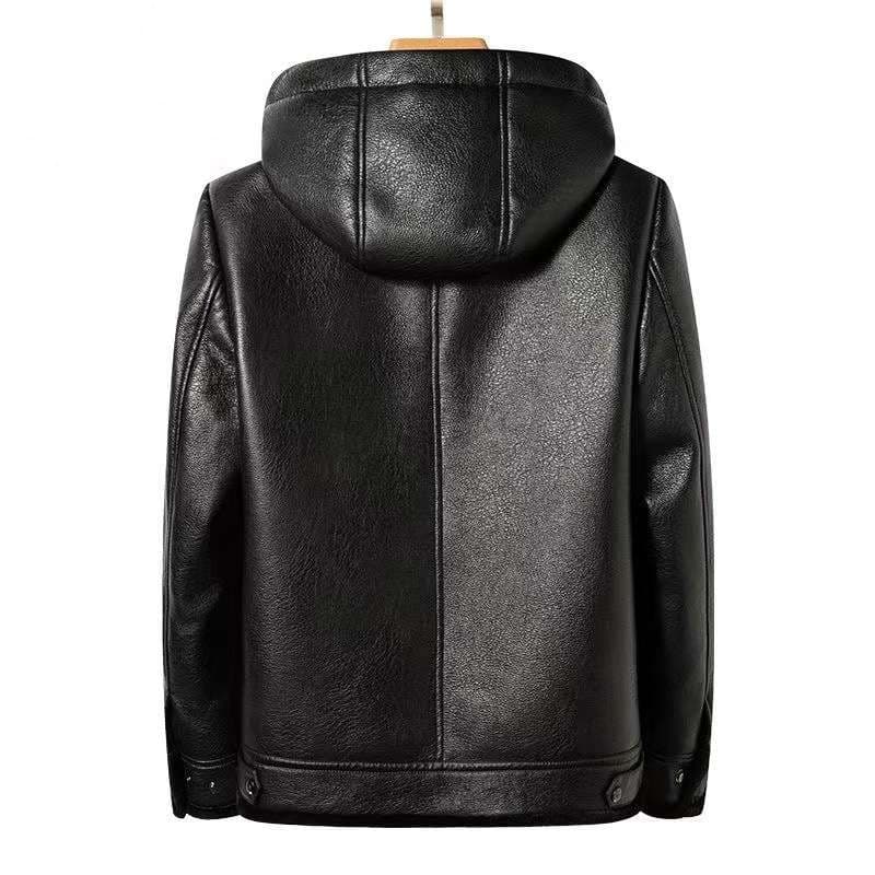 レザージャケット専門店 フード付き冬仕様高級裏ボア本革ジャケット