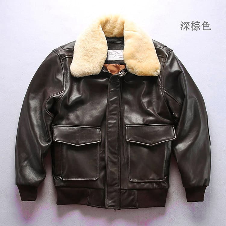 レザージャケット専門店 ムートンファー付き 職人仕立てブルゾン