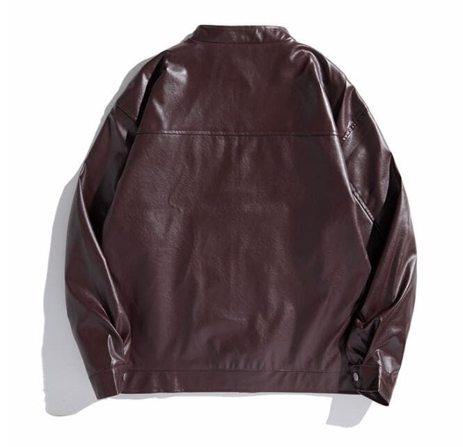 レザージャケット 春秋メンズ本革風ライダースジャケット