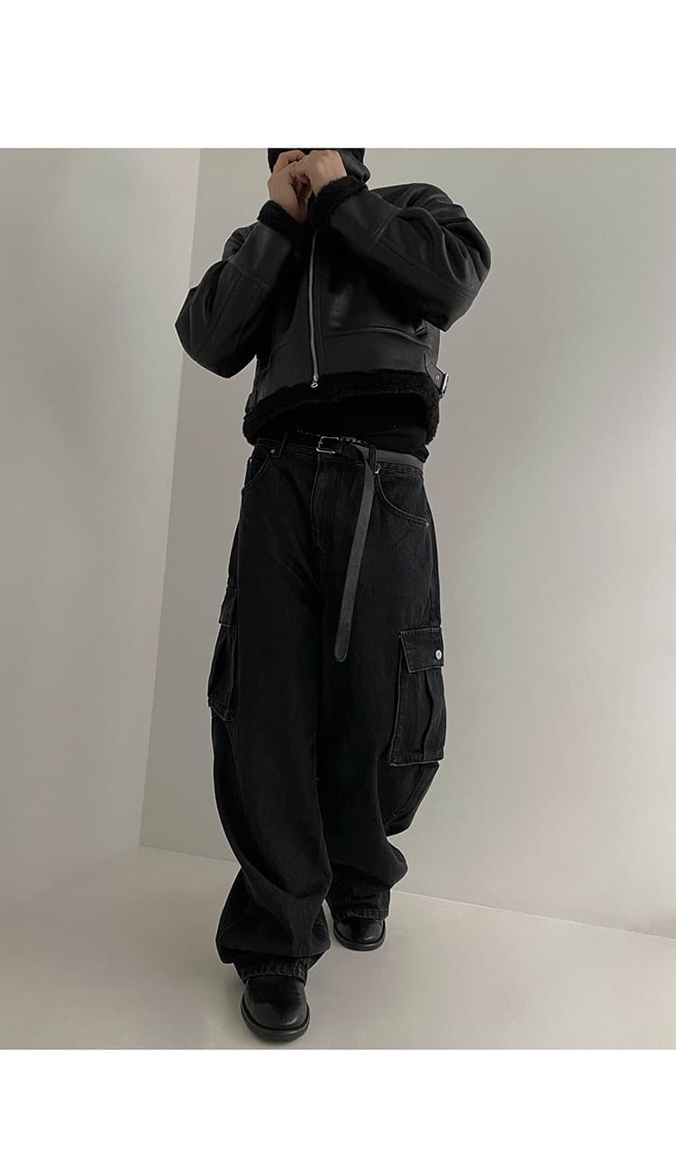 レザージャケット専門店 ムートンボアフライトジャケット