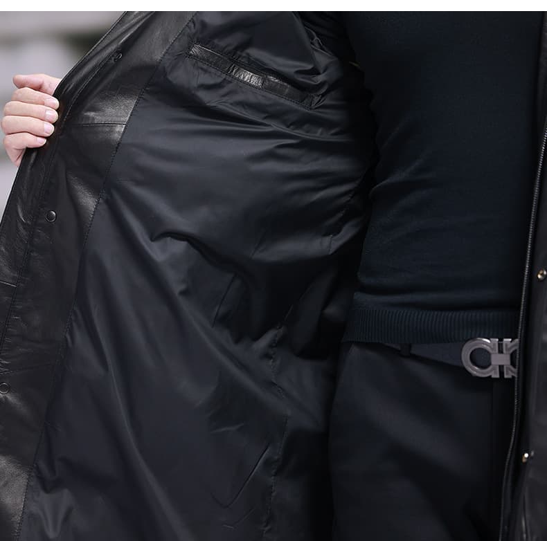 レザージャケット専門店 高級本革ロングダウンコート