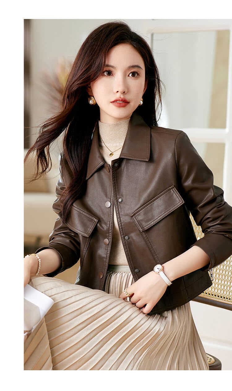 【女性向け】レザージャケット専門店 上質なめらか本革カジュアルブルゾン