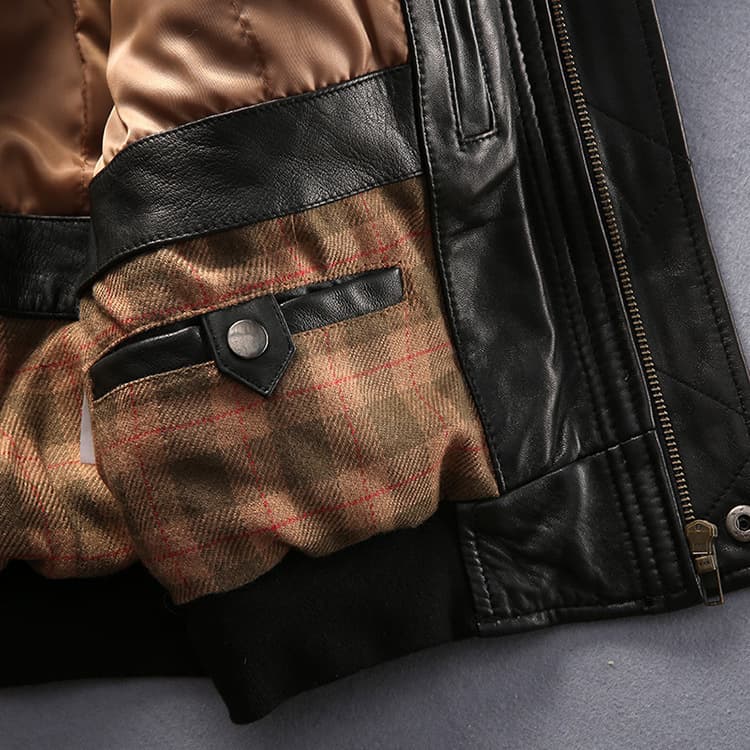 レザージャケット専門店 ムートンファー付き 職人仕立てブルゾン