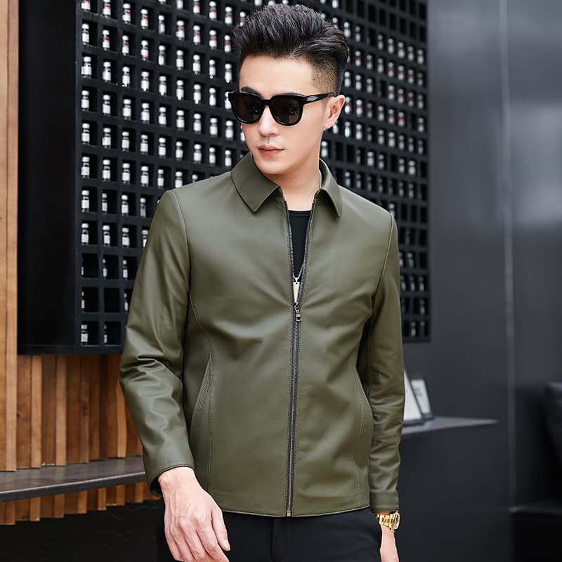 レザージャケット専門店 シンプル上質レザーブルゾン