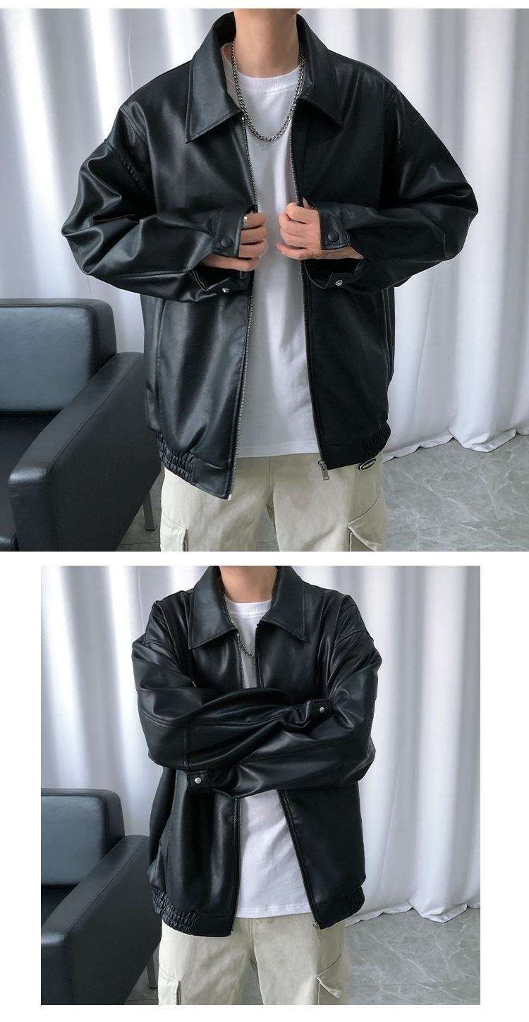 レザージャケット専門店 シンプル柔らか上質ブルゾン