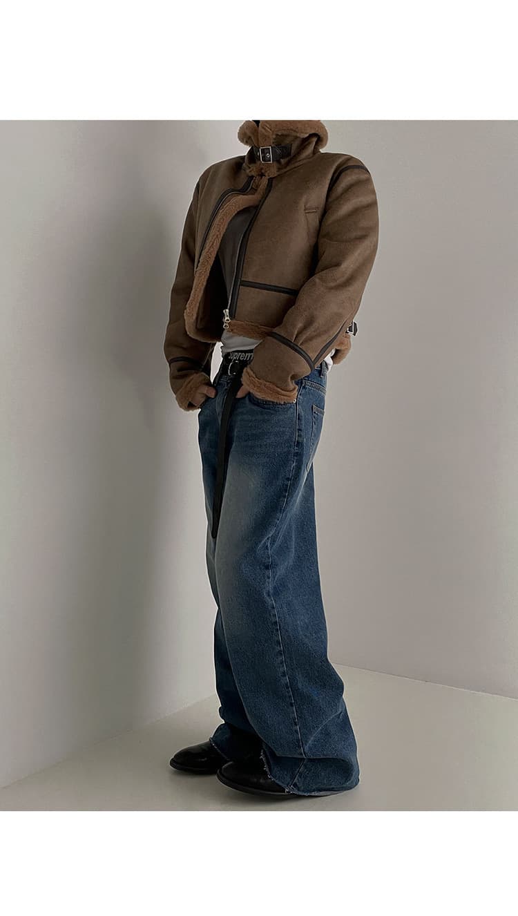 レザージャケット専門店 ムートンボアフライトジャケット