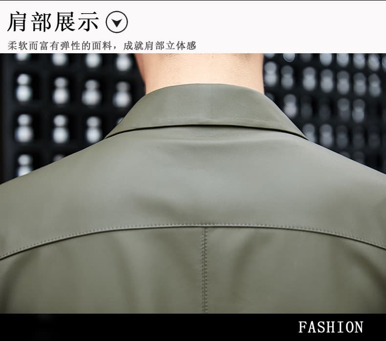 レザージャケット専門店 シンプル上質レザーブルゾン