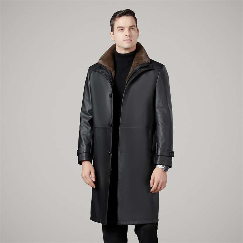 レザージャケット専門店 最高級ロングラムファーコート