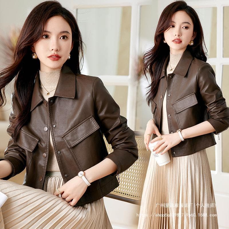 【女性向け】レザージャケット専門店 上質なめらか本革カジュアルブルゾン