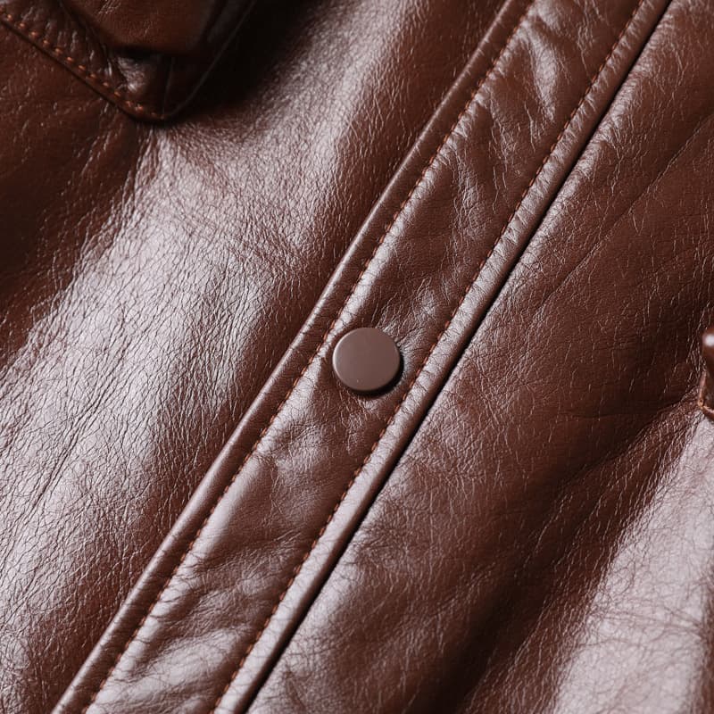 レザージャケット専門店 上質本革マルチポケットミリタリージャケット