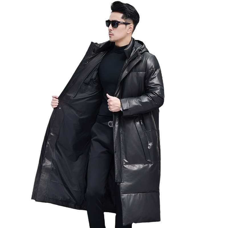 レザージャケット専門店 高級本革ロングダウンコート