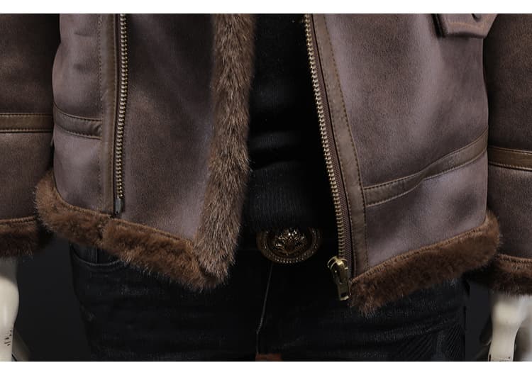 レザージャケット専門店 ムートンボアライダースジャケット