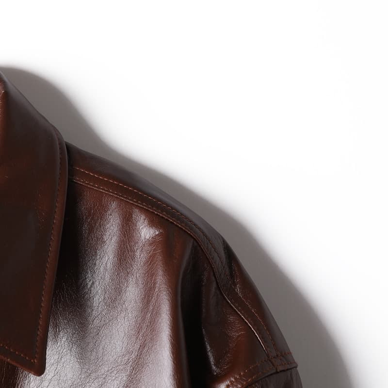 レザージャケット専門店 上質本革マルチポケットミリタリージャケット