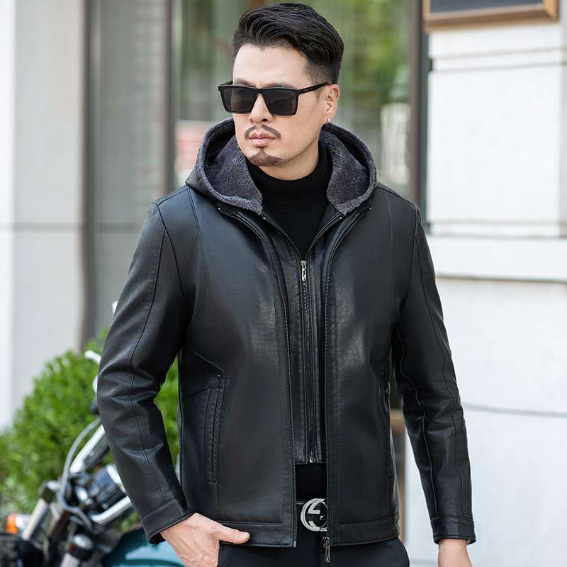 レザージャケット専門店 リバーシブル中綿入りムートンジャケット