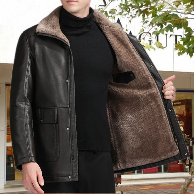 レザージャケット専門店 プレミアムボアレザー ロングジャケット