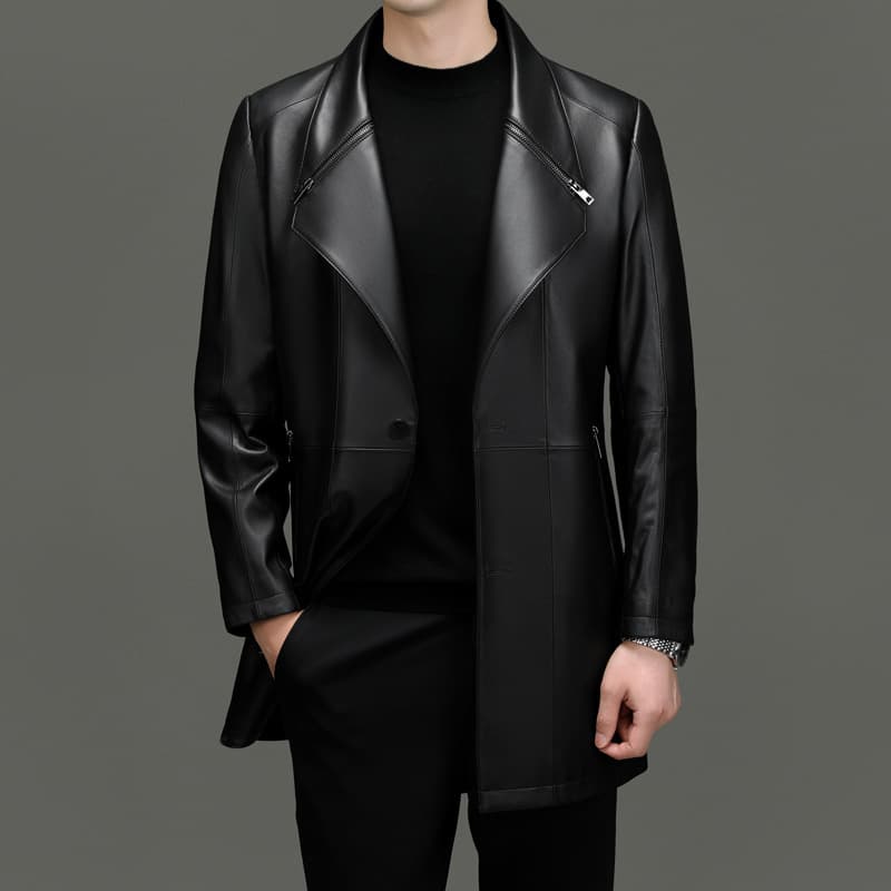 レザージャケット専門店 高級牛革シングルコート