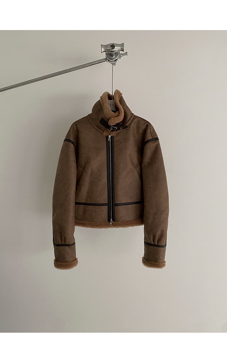 レザージャケット専門店 ムートンボアフライトジャケット