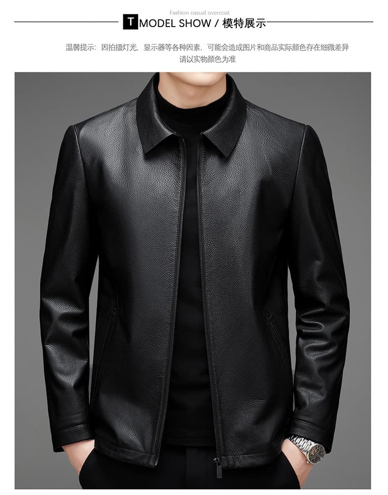 レザージャケット専門店 上品な仕立ての紳士的レザースタンドジャケット
