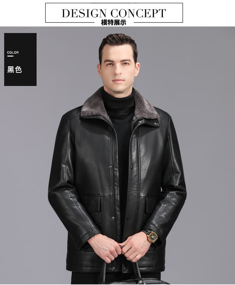 レザージャケット専門店 プレミアムボアレザー ロングジャケット