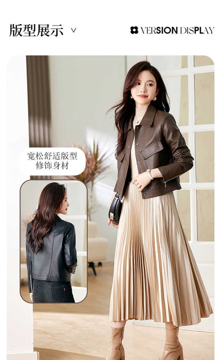 【女性向け】レザージャケット専門店 上質なめらか本革カジュアルブルゾン