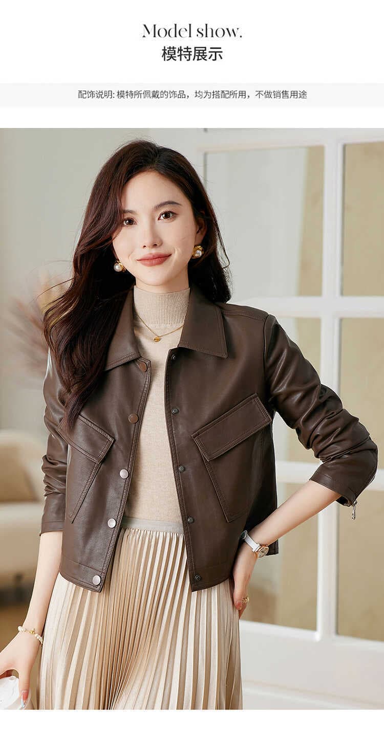 【女性向け】レザージャケット専門店 上質なめらか本革カジュアルブルゾン