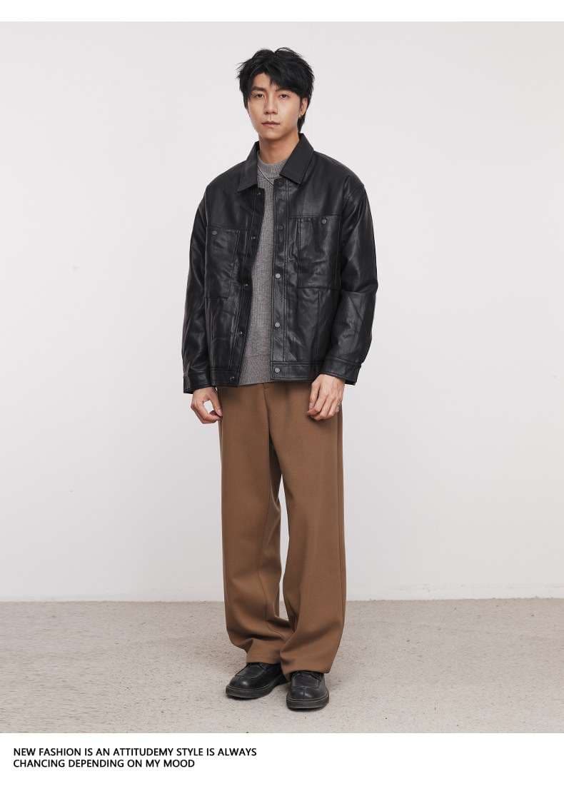 レザージャケット専門店 ソフトレザートラッカーブルゾン