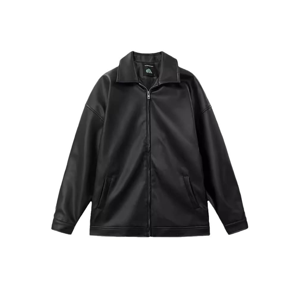 レザージャケット専門店 オーバーサイズレザージップブルゾン