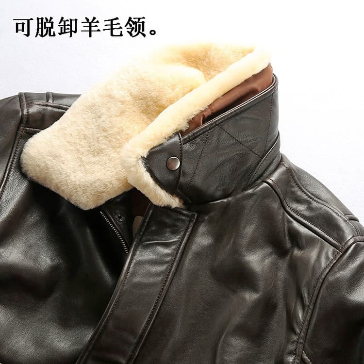 レザージャケット専門店 ムートンファー付き 職人仕立てブルゾン