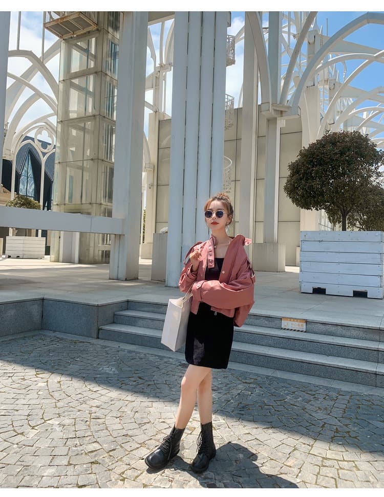 【女性向け】レザージャケット専門店 バルーンスリーブショートブルゾン