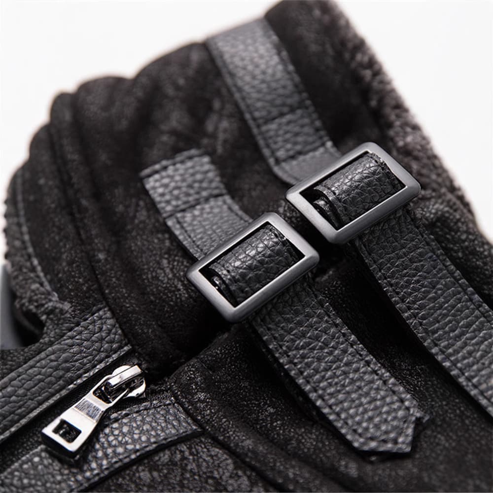 レザージャケット専門店 ムートンファー襟 ボリューム裏ボアブルゾン