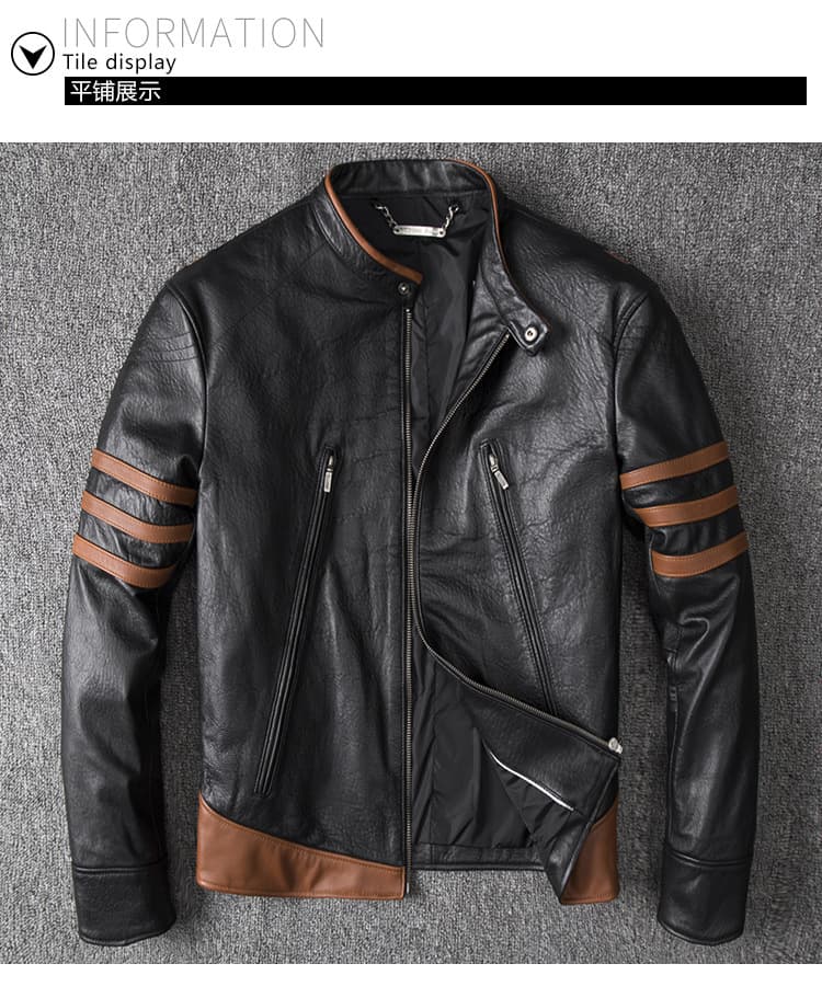 レザージャケット専門店 クラシカルストライプ ライダース