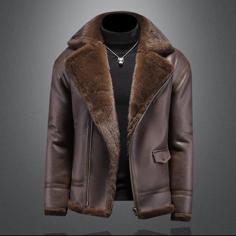 レザージャケット専門店 ムートンボアライダースジャケット