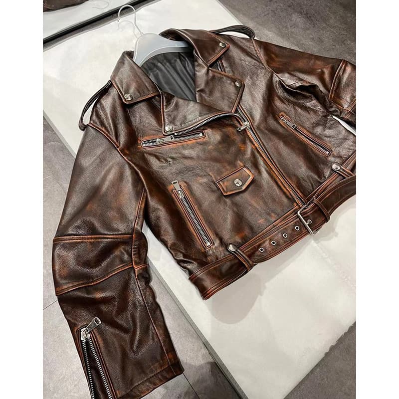 【女性向け】レザージャケット専門店 アンティーク仕上げダブルライダース