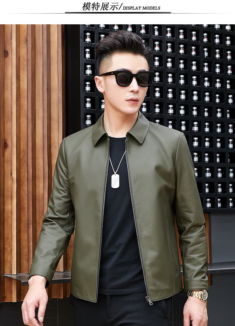 レザージャケット専門店 シンプル上質レザーブルゾン