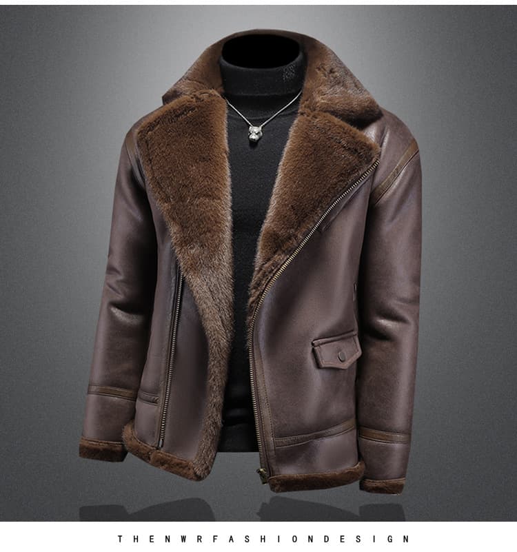 レザージャケット専門店 ムートンボアライダースジャケット