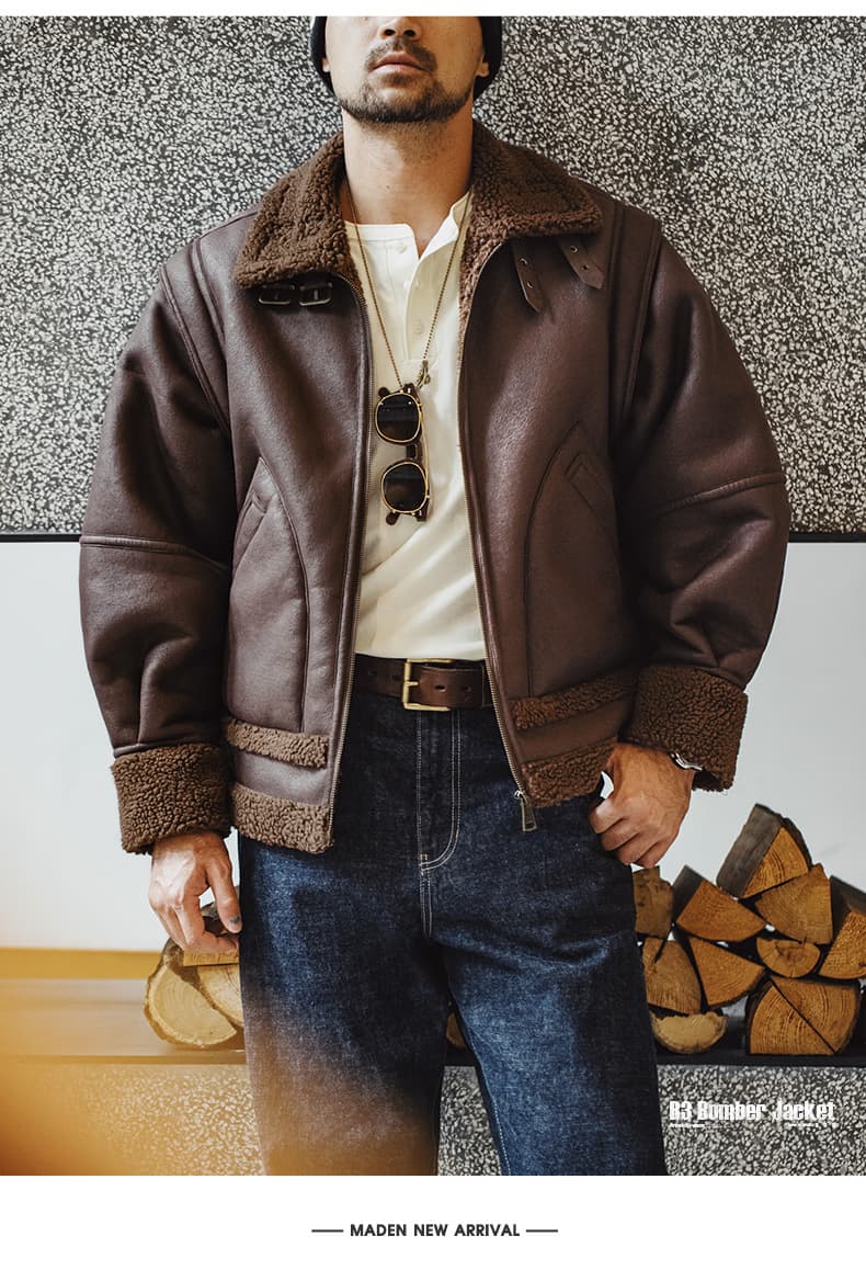 レザージャケット専門店 極上シアリングムートンブルゾン