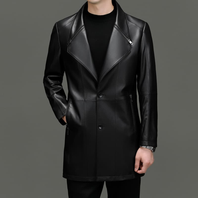 レザージャケット専門店 高級牛革シングルコート